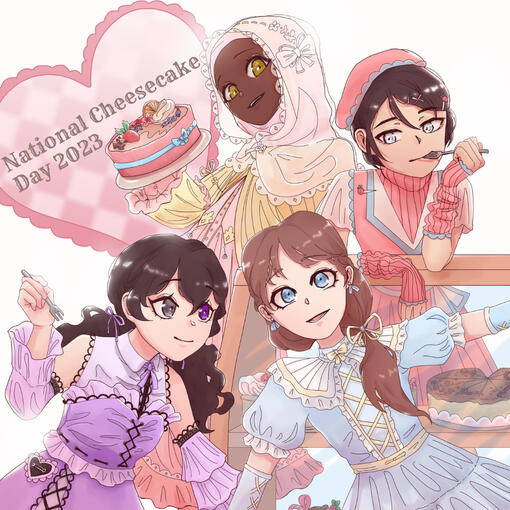 National Cheesecake Day 2023 - Pink